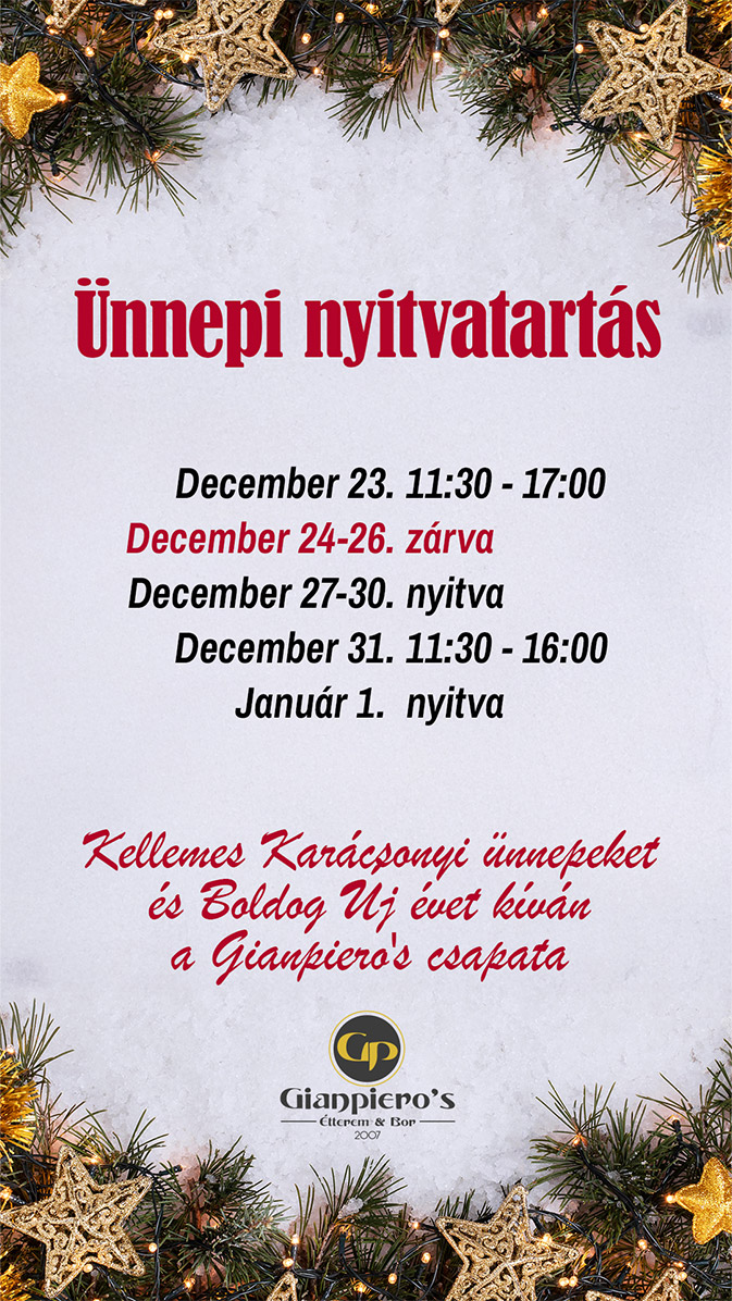 GianPiero's - Aktuális